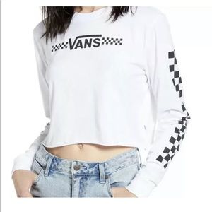 Vans White long sleeve t shirt Women’s Sz Small